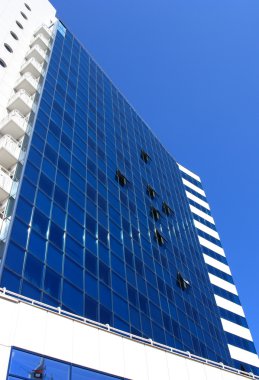 Facade of modern building clipart