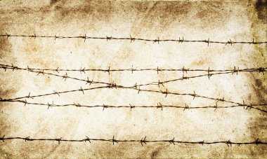 Barbed wire grunge clipart
