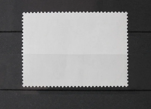 Обратная сторона почтовой марки . — стоковое фото