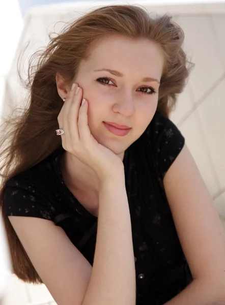 stock image Portrait of young woman