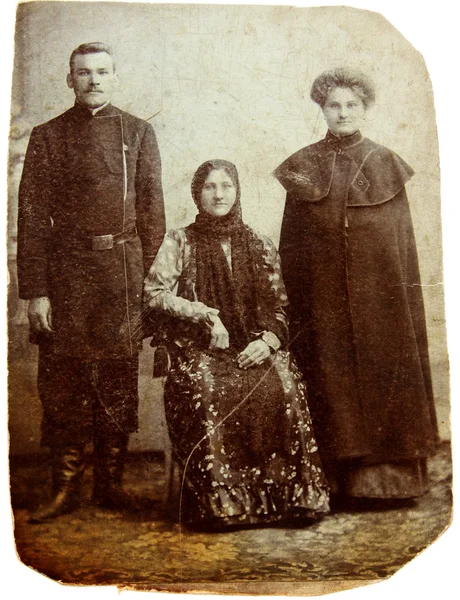 Αρχαία φωτογραφία της οικογένειας — Φωτογραφία Αρχείου