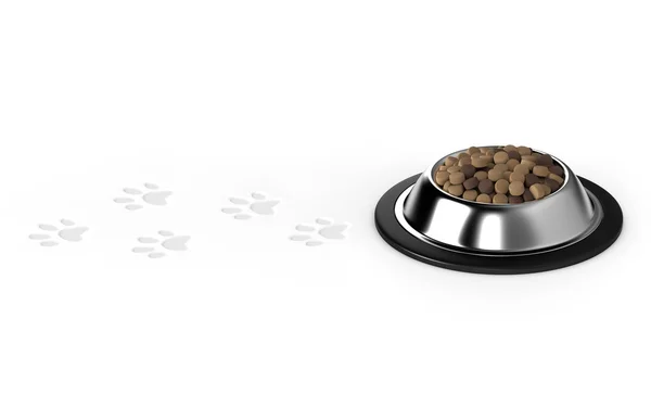 stock image Pet food, dog food, animal footprints