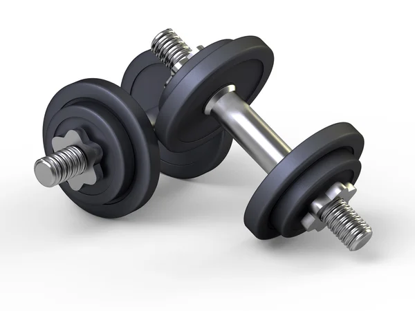 Weights, dumbbells, gym — Stock Photo, Image