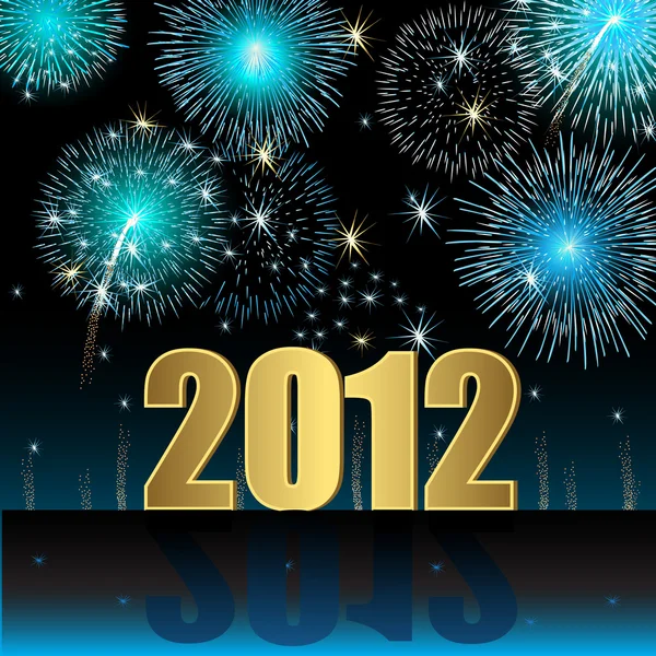 Felice anno nuovo 2012 — Vettoriale Stock