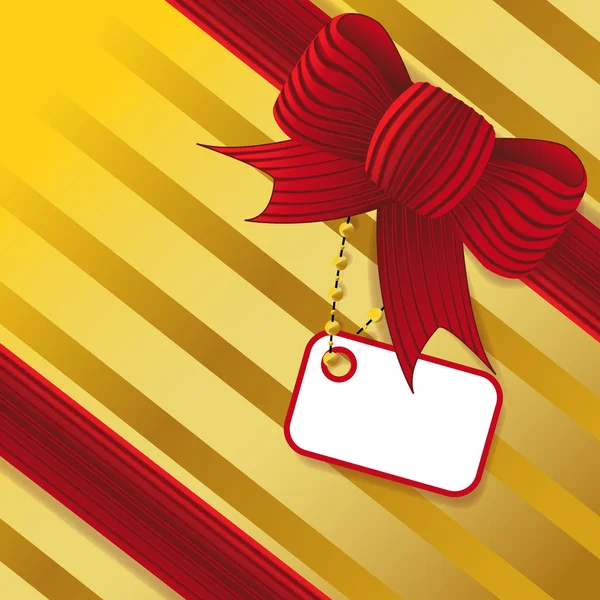 Present with red bow — Stock Photo, Image