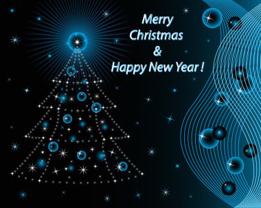 Merry Christmas and Happy New Year clipart