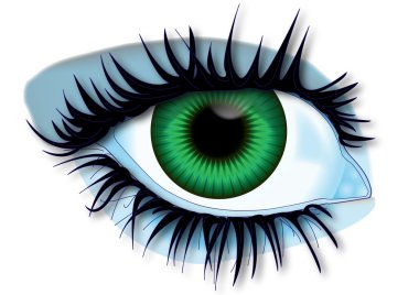 Green eye clipart