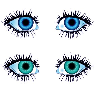 Eyes of body parts clipart