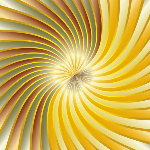 Gold spiral vortex — Stock vektor