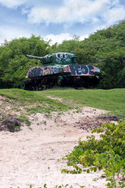Flamenco Beach Army Tank clipart