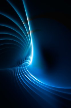 Mavi fraktal plazma arka plan