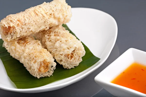 Crunchy Thai Egg Rolls — Stock Photo, Image