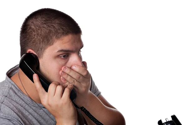 Upsetting Phone Call — Stock Photo, Image