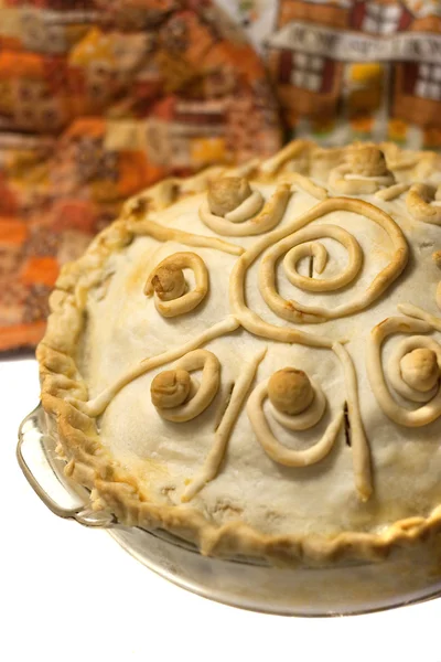 Домашній запечений яблучний пиріг — стокове фото