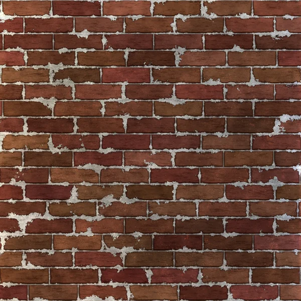 Бесшовная кирпичная стена — стоковое фото