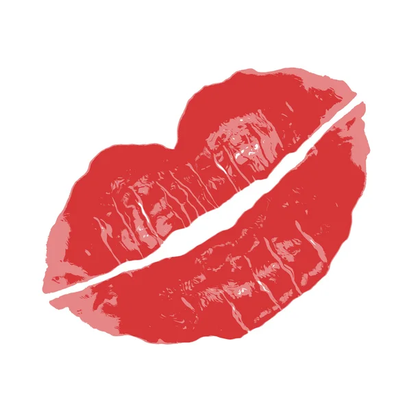 Roter Lippenstift — Stockvektor
