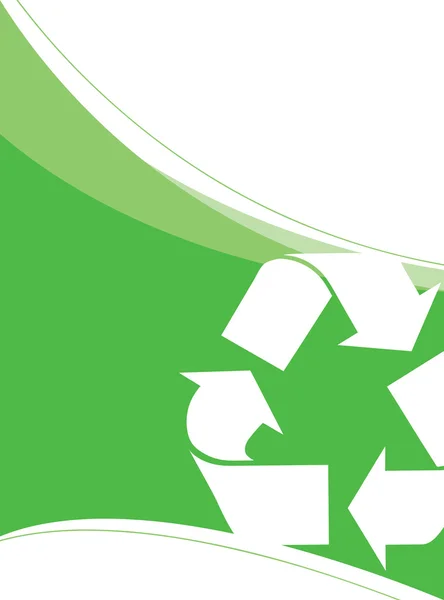 Recycling vector lay-out — Stockvector
