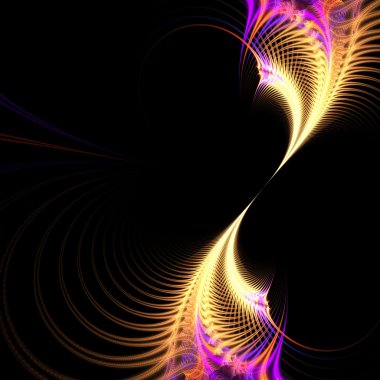 Surreal Purple Fractal Vortex clipart