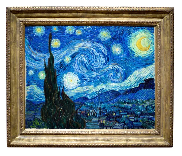 Gwiaździsta noc obraz Vincenta van Gogha — Zdjęcie stockowe
