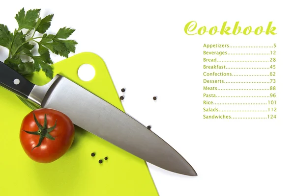 Menú Cookbook —  Fotos de Stock