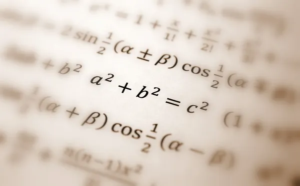 Pitagorasz-egyenlet — Stock Fotó