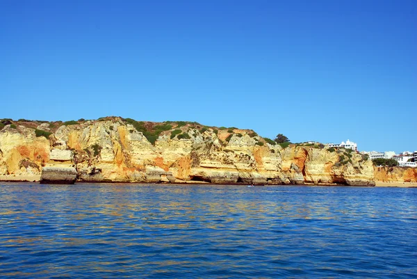 在拉各斯阿尔加威葡萄牙黄色悬崖 — 图库照片