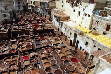 Vats in Fez, morocco clipart