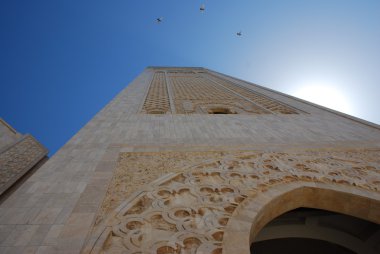 Mosque Hassan II in Casablanca clipart