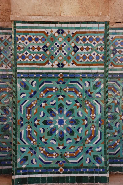 Dekoration der hassan ii Moschee in Casablanca, Marokko — Stockfoto