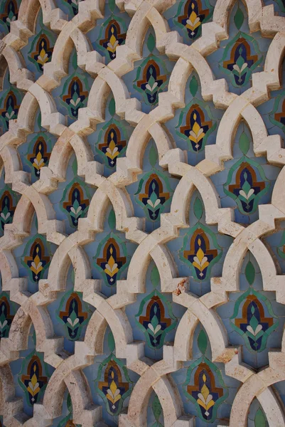 Decoration of Hassan II Mosque in Casablanca, Morocco — Stock Photo, Image