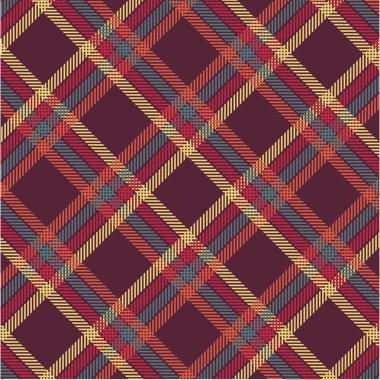 Dokulu tartan ekose deseni