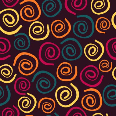 Seamless background from spirals clipart