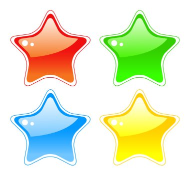 Star buttons clipart