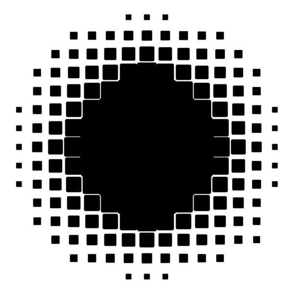 Halbton aus Quadraten — Stockfoto