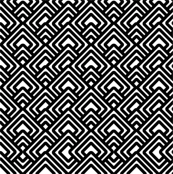 Geometriska svart & vita mönster — Stockfoto