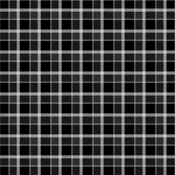Czarna idealna biały pled wzór — Zdjęcie stockowe
