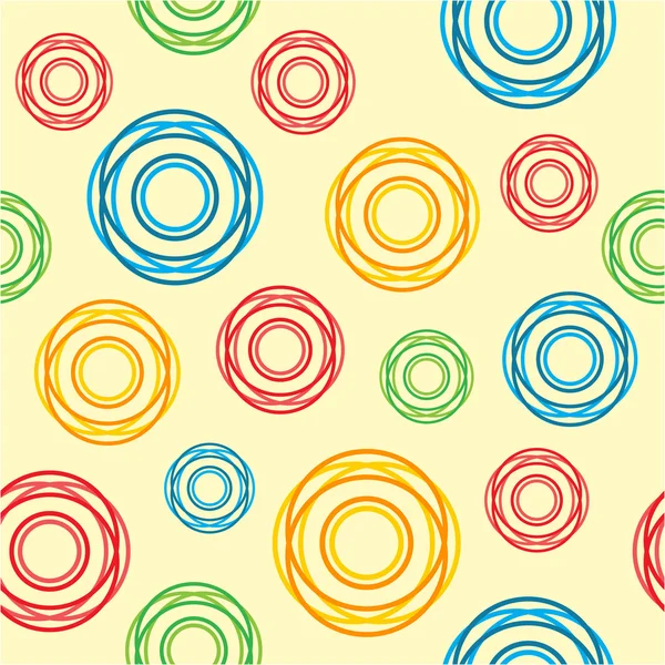 Бесшовный узор из цветовых кругов — стоковое фото