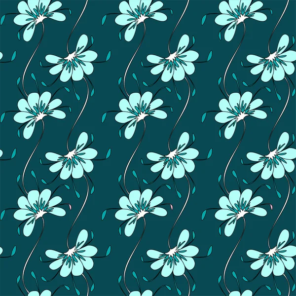 Nahtloser floraler Hintergrund — Stockfoto