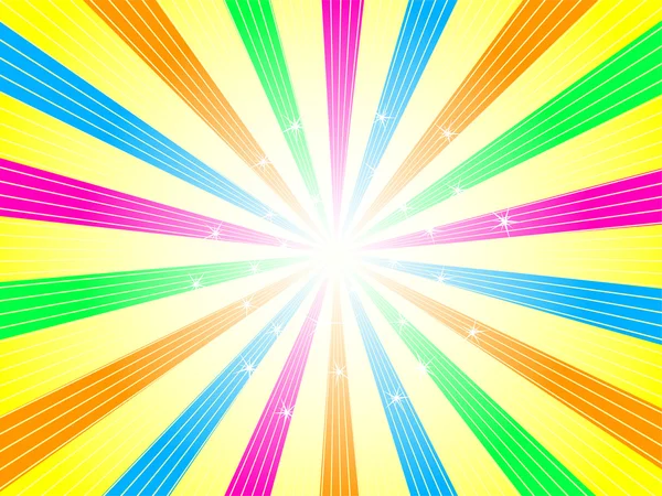 Renkli arka plan ile ışınları — Stok fotoğraf