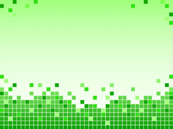 Grüner Hintergrund mit Pixeln — Stockfoto