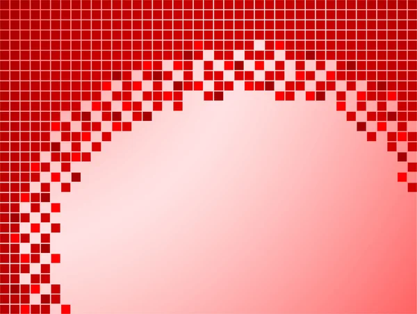 Fundo vermelho com pixels — Fotografia de Stock