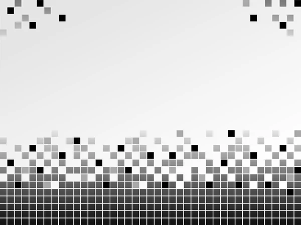 Fundo preto e branco com pixels — Fotografia de Stock