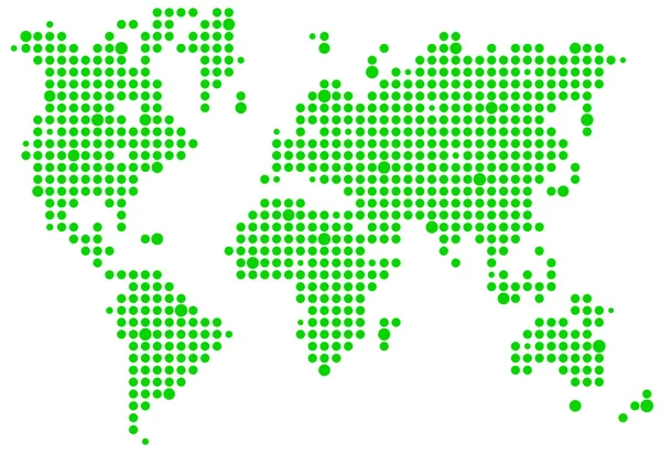 Mapa do pixel mundial — Fotografia de Stock