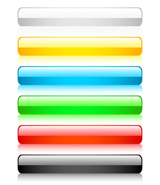 Set of 6 shiny buttons — Stock Photo, Image