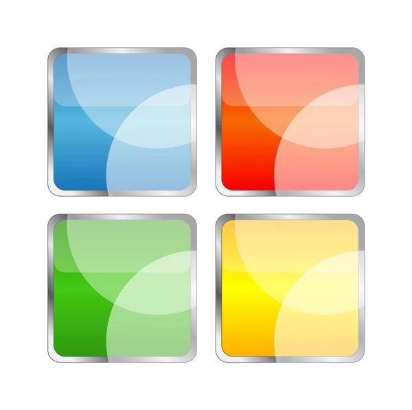 Beautiful square buttons — Stock Photo, Image