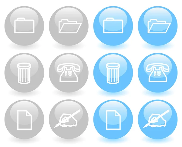 Set of glossy icons (ver 1) — Stock Photo, Image