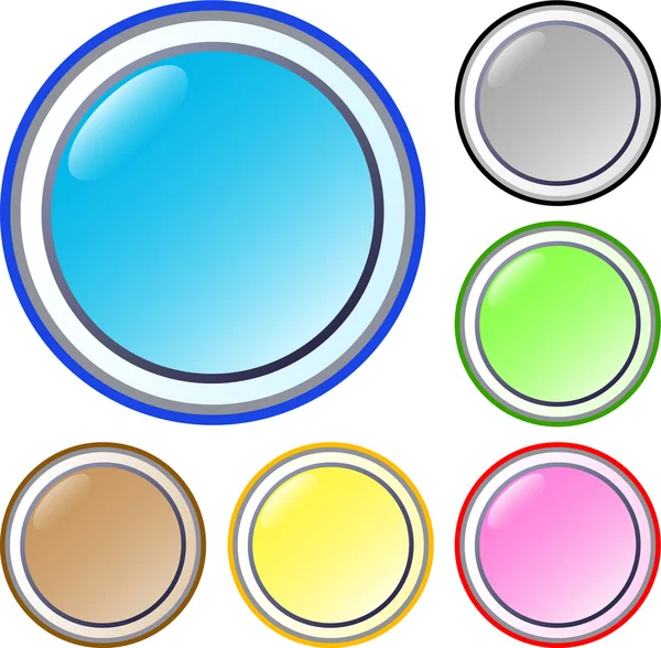 Set of round buttons — Stock Photo, Image