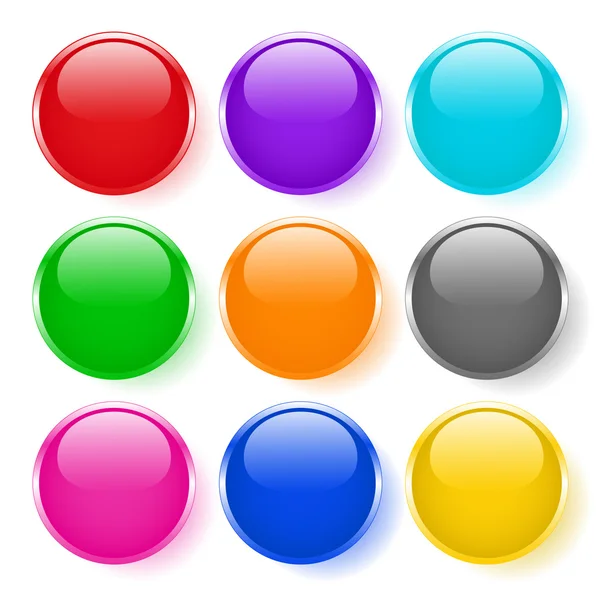 Χρώμα σύνολο κουμπιών — Φωτογραφία Αρχείου