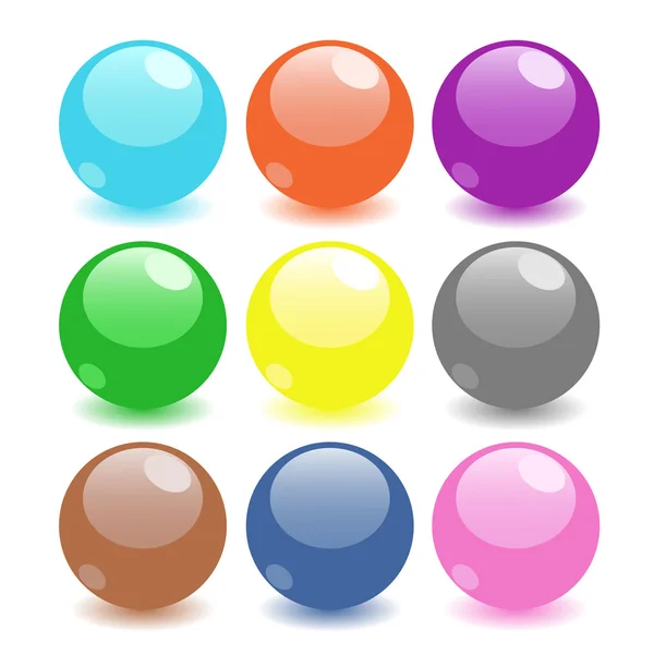Conjunto de esferas coloridas — Fotografia de Stock
