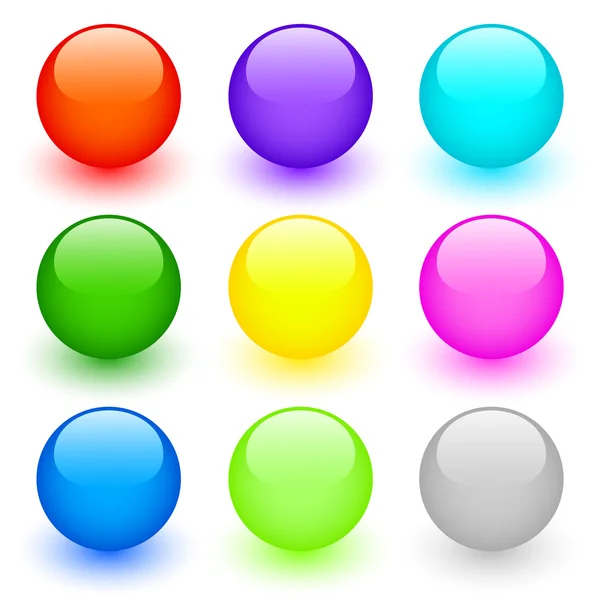 Набор круглых кнопок — стоковое фото